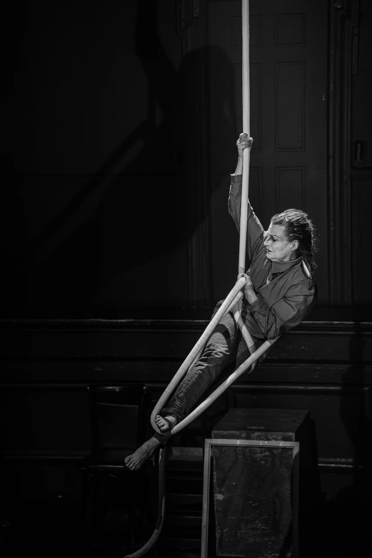 aerial performance, theatre performing art, play, aerial circus act, live performance, acting