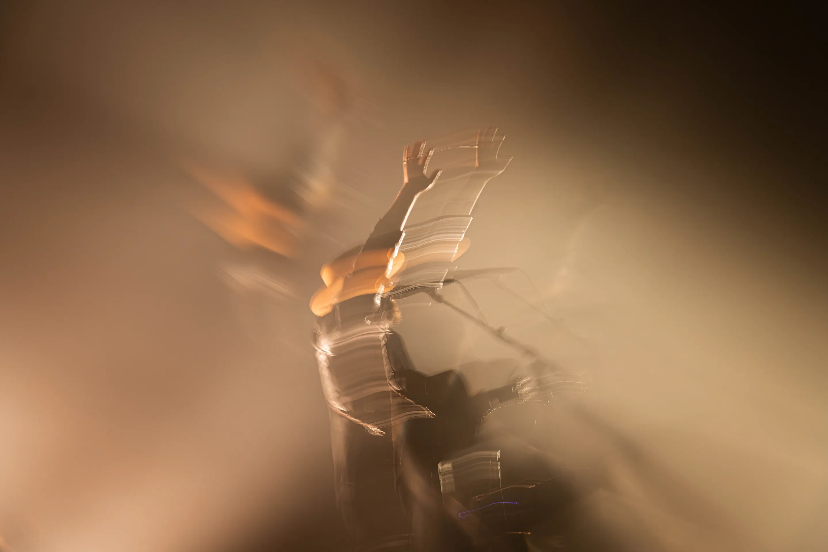 ry x, indie pop electronica musician, abstract photography at live concert performance