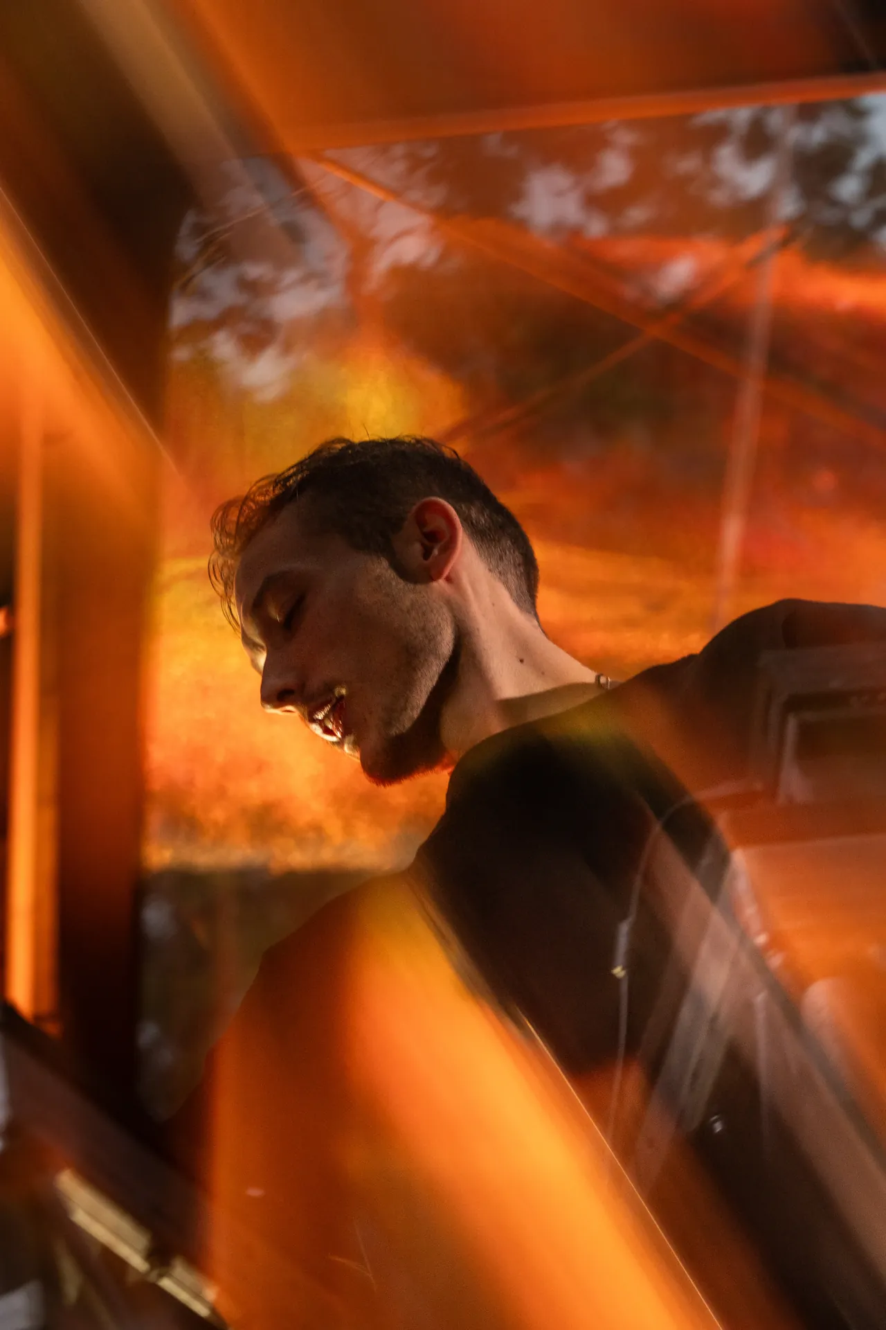 Musicians playing live at a concert, engaging with the audience and delivering an electrifying performance