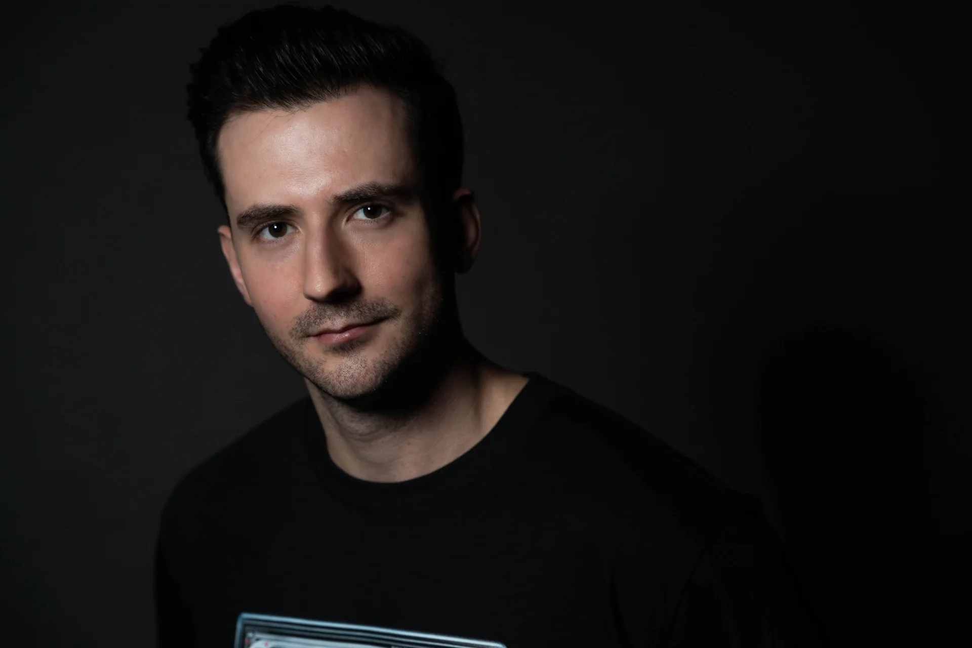 dj, musician, press shot, creative artist portrait